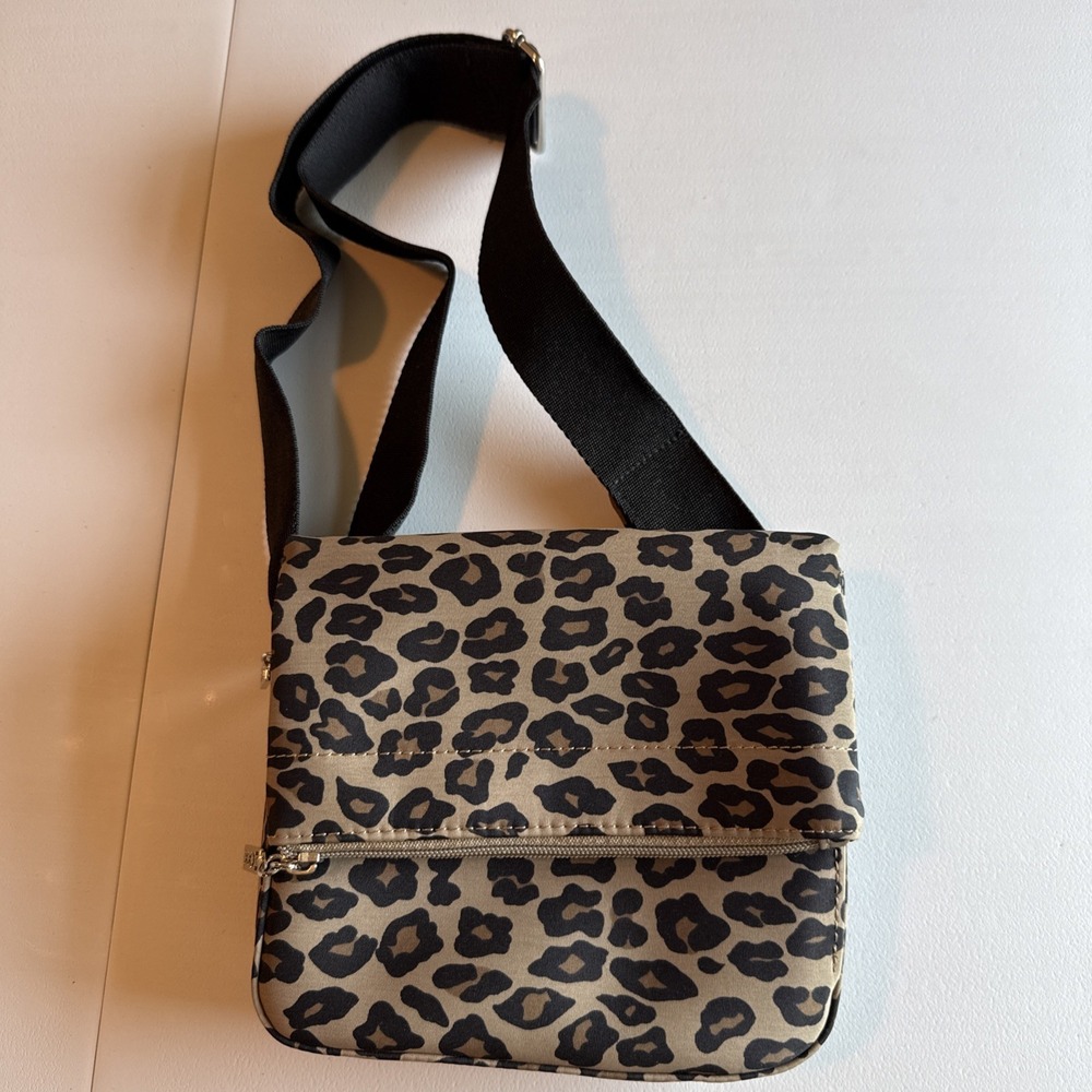 Maxx New York Leopard Print Belt Bag Fanny Pack Brown/Black EUC Multiple Pockets - Picture 1 of 10